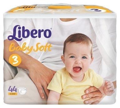 Отзывы Libero подгузники Baby Soft 3 (4-9 кг) 44 шт.