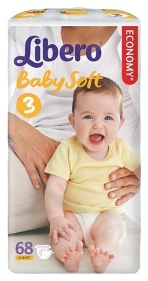 Отзывы Libero подгузники Baby Soft 3 (4-9 кг) 68 шт.