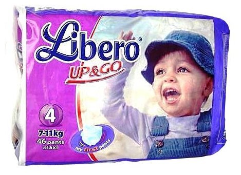 Отзывы Libero трусики Up & Go 4 (7-11 кг) 46 шт.