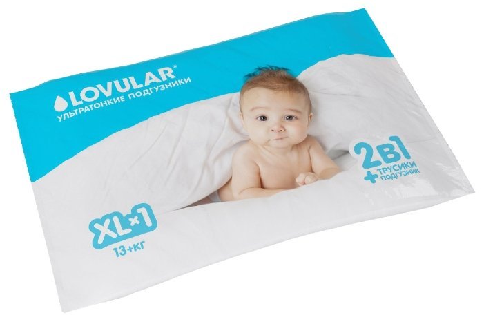 Отзывы LOVULAR подгузники XL (13+ кг) 1 шт.