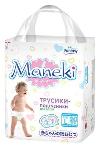 Отзывы Maneki трусики Fantasy L (9-14 кг) 20 шт.