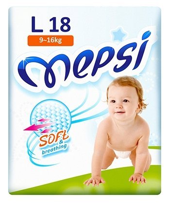 Отзывы Mepsi подгузники Soft&breathing L (9-16 кг) 18 шт.