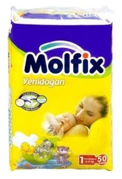 Отзывы Molfix подгузники 1 (2-5 кг) 50 шт.