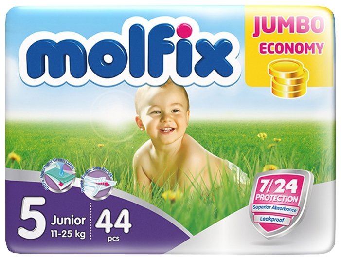 Отзывы Molfix подгузники 7/24 (11-25 кг) 44 шт.