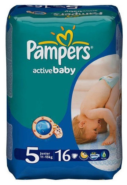 Отзывы Pampers подгузники Active Baby 5 (11-18 кг) 16 шт.