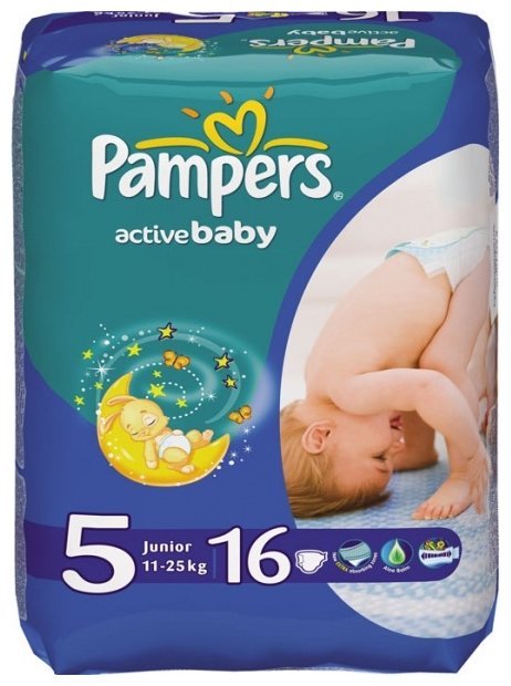 Отзывы Pampers подгузники Active Baby 5 (11-25 кг) 16 шт.