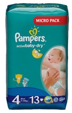 Отзывы Pampers подгузники Active Baby-Dry 4 (7-14 кг) 13 шт.