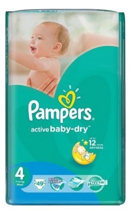 Отзывы Pampers подгузники Active Baby-Dry 4 (7-14 кг) 49 шт.