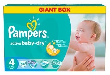 Отзывы Pampers подгузники Active Baby-Dry 4 (7-14 кг) 90 шт.