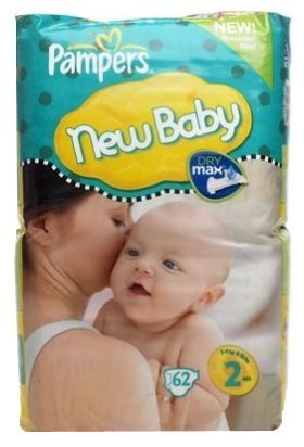 Отзывы Pampers подгузники New Baby 2 (3-6 кг) 62 шт.