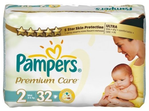 Отзывы Pampers подгузники Premium Care 2 (3-6 кг) 32 шт.