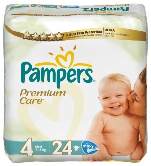 Отзывы Pampers подгузники Premium Care 4 (7-18 кг) 24 шт.