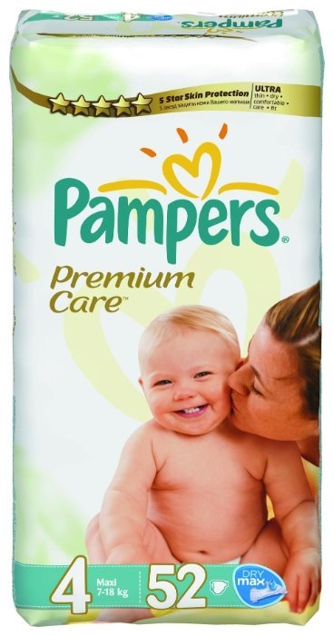 Отзывы Pampers подгузники Premium Care 4 (7-18 кг) 52 шт.