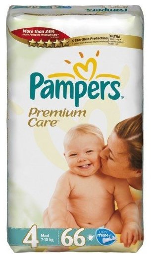 Отзывы Pampers подгузники Premium Care 4 (7-18 кг) 66 шт.