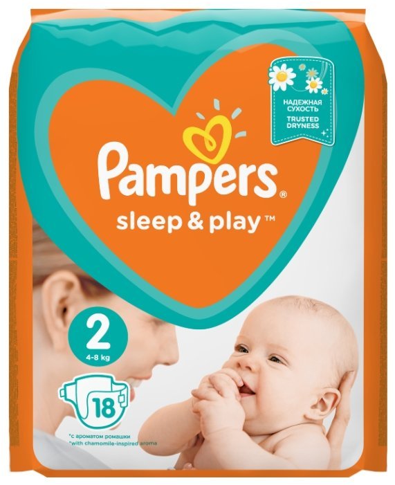 Отзывы Pampers подгузники Sleep&Play 2 (4-8 кг) 18 шт.