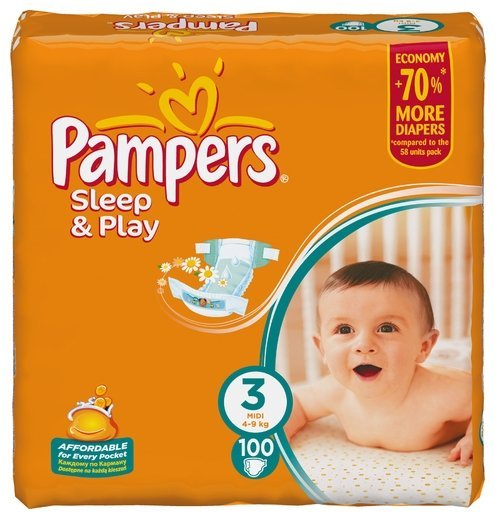 Отзывы Pampers подгузники Sleep&Play 3 (4-9 кг) 100 шт.