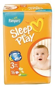 Отзывы Pampers подгузники Sleep&Play 3 (4-9 кг) 16 шт.