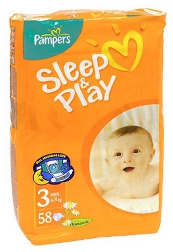 Отзывы Pampers подгузники Sleep&Play 3 (4-9 кг) 58 шт.