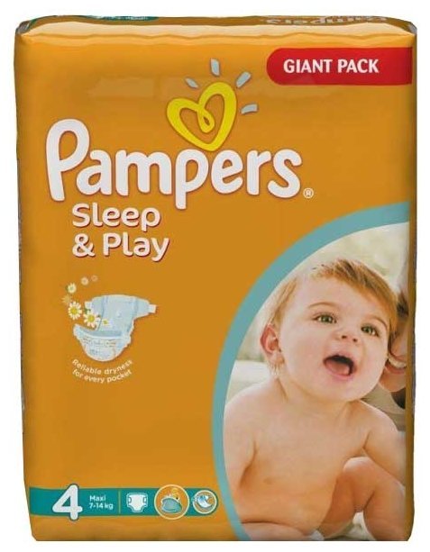 Отзывы Pampers подгузники Sleep&Play 4 (7-14 кг) 50 шт.