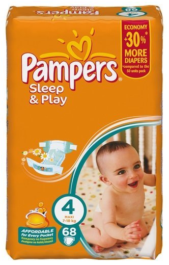 Отзывы Pampers подгузники Sleep&Play 4 (7-18 кг) 68 шт.