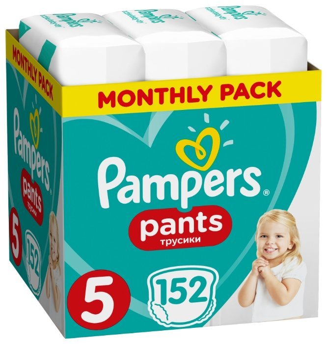 Отзывы Pampers трусики Pants 5 (12-17 кг) 152 шт.