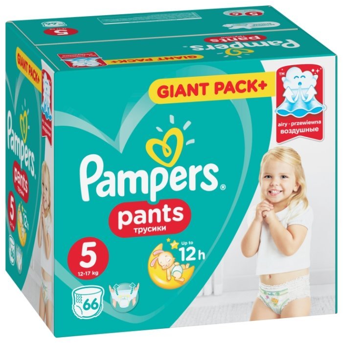 Отзывы Pampers трусики Pants 5 (12-17 кг) 66 шт.