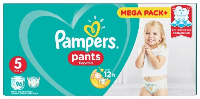 Отзывы Pampers трусики Pants 5 (12-17 кг) 96 шт.