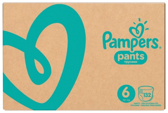 Отзывы Pampers трусики Pants 6 (15+ кг) 132 шт.