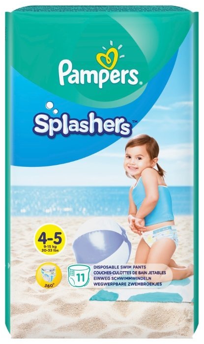 Отзывы Pampers трусики Splashers (9-15 кг) 11 шт.