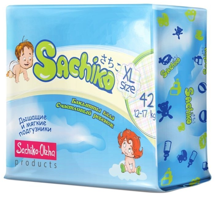 Отзывы Sachiko подгузники XL (12-17 кг) 42 шт.