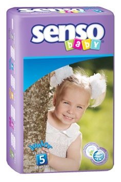 Отзывы Senso baby подгузники 5 (11-25 кг) 56 шт.