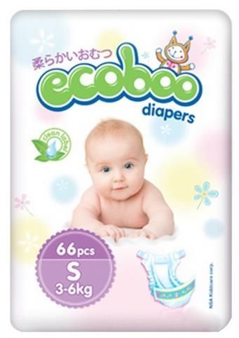 Отзывы ECOBOO подгузники S (3-6 кг)