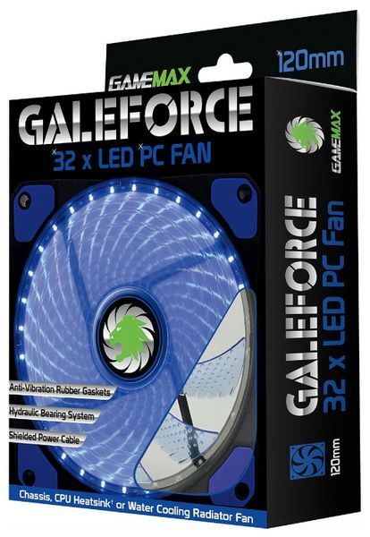 Отзывы GameMax Galeforce 32 x Blue LED