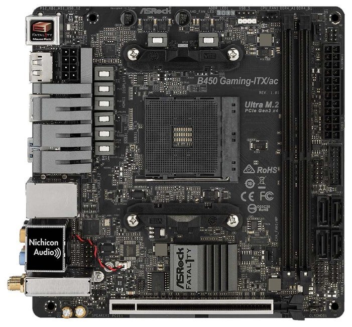 Отзывы ASRock Fatal1ty B450 Gaming-ITX/ac