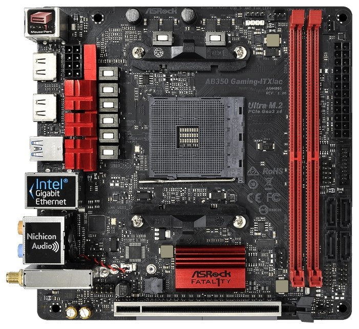 Отзывы ASRock Fatal1ty AB350 Gaming-ITX/ac