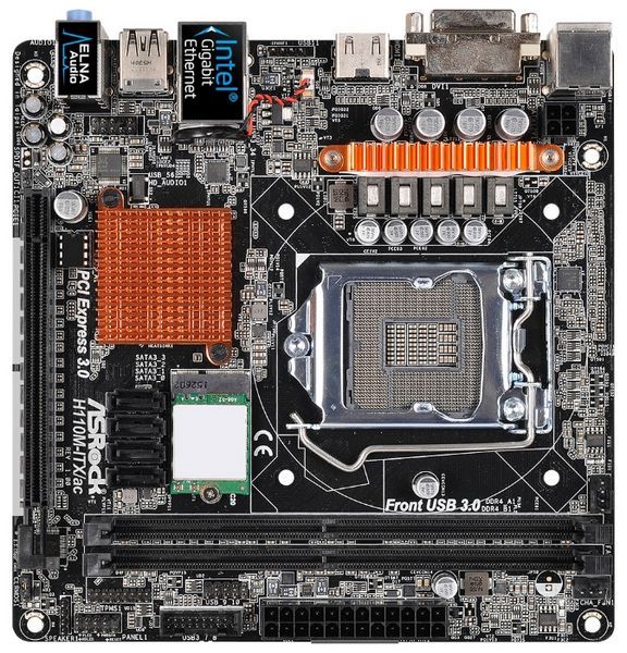 Отзывы ASRock H110M-ITX/ac