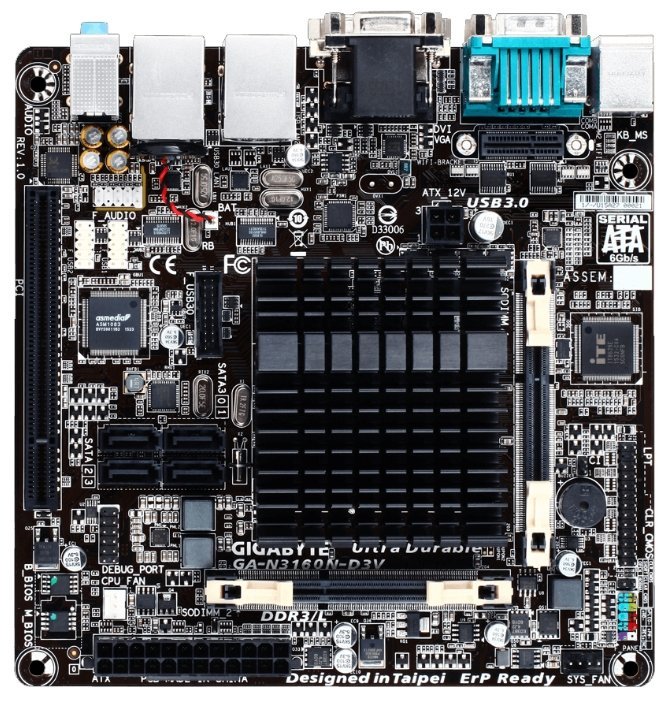 Отзывы GIGABYTE GA-N3160N-D3V (rev. 1.0)