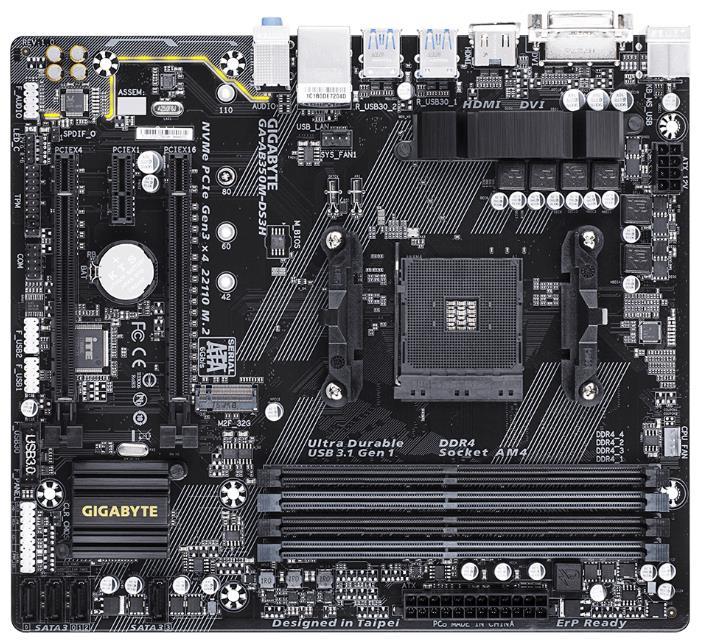 Отзывы GIGABYTE GA-AB350M-DS3H (rev. 1.x)