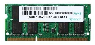 Отзывы Apacer DDR3L 1600 SO-DIMM 8Gb