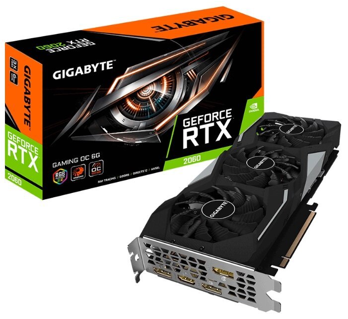 Отзывы GIGABYTE GeForce RTX 2060 1830MHz PCI-E 3.0 6144MB 14000MHz 192 bit HDMI HDCP GAMING OC