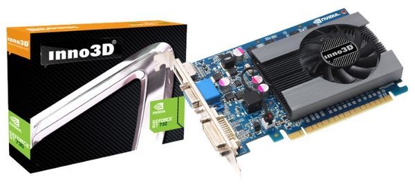 Отзывы Inno3D GeForce GT 730 700Mhz PCI-E 2.0 4096Mb 1066Mhz 128 bit DVI HDMI HDCP