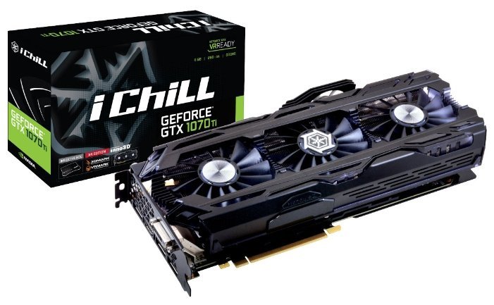 Отзывы Inno3D GeForce GTX 1070 Ti 1607MHz PCI-E 3.0 8192MB 8000MHz 256 bit DVI HDMI HDCP iChill X4