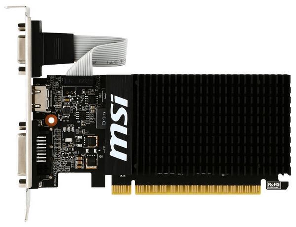 Отзывы MSI GeForce GT 710 954Mhz PCI-E 2.0 1024Mb 1600Mhz 64 bit DVI HDMI HDCP Silent