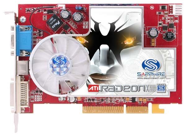 Отзывы Sapphire Radeon X1600 Pro 500Mhz AGP 128Mb 780Mhz 128 bit DVI TV HDCP YPrPb