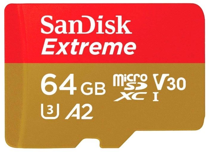 Отзывы SanDisk Extreme microSDXC Class 10 UHS Class 3 V30 A2 160MB/s + SD adapter