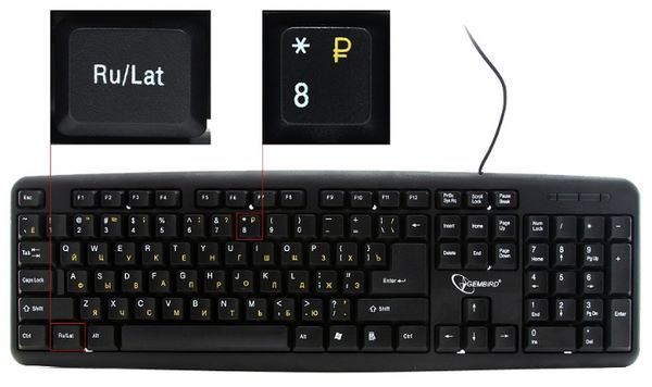 Отзывы Gembird KB-8320U-Ru_Lat-BL Black USB