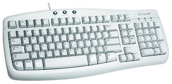 Отзывы Microsoft Basic Keyboard White PS/2