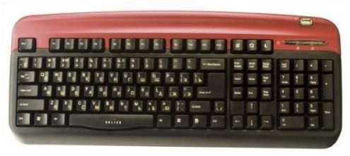 Отзывы Oklick 300 M Office Keyboard Red PS/2