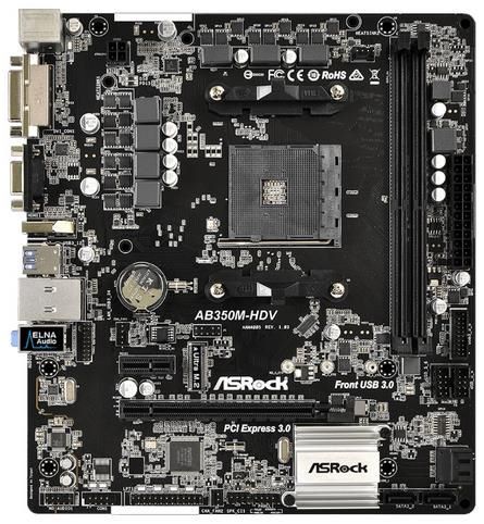 Отзывы ASRock AB350M-HDV