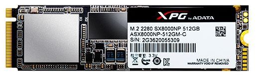 Отзывы ADATA XPG SX8000 512GB